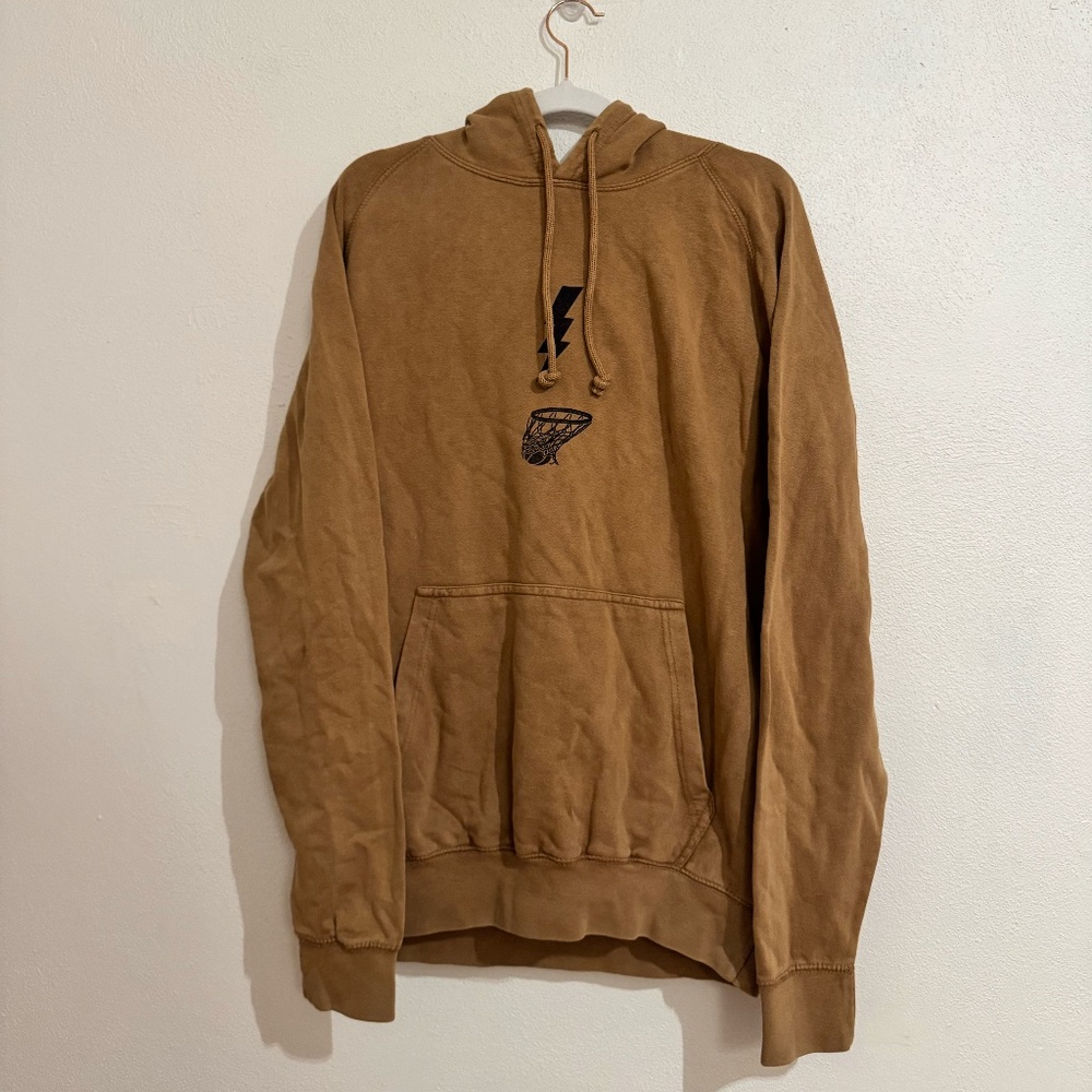 Oklahoma City Light Brown Basketball Hoodie - Size M